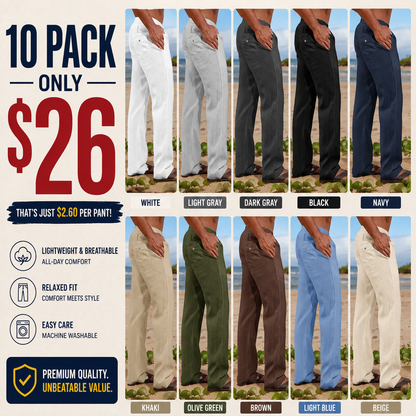 Men's Casual Straight Leg Pants